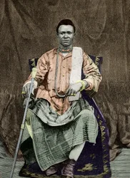 Retrato de Kondo Behanzin (foto coloreada)